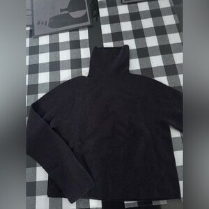 Christian Wijnants - Black/Gray Fine Knit Turtleneck Sweater